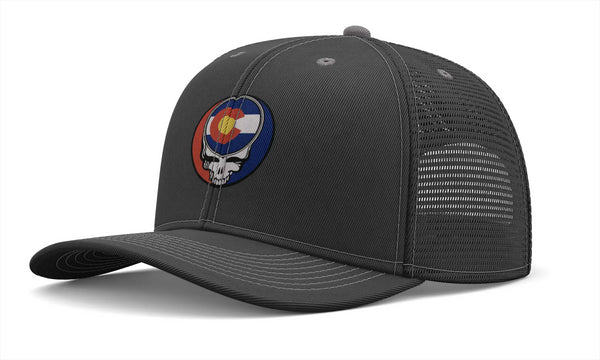 Grateful Dead - Colorado State Flag Stealie Grateful Dead Trucker Cap - StealieShop